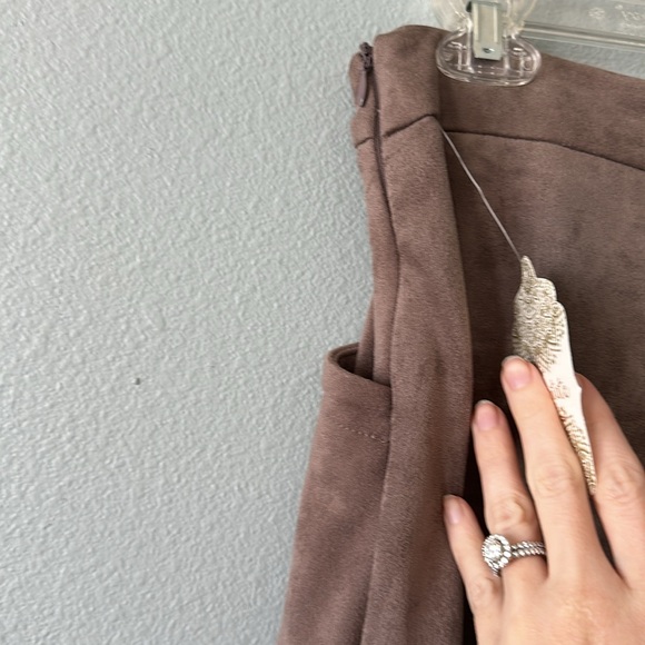 Altar’d State light brown  faux suede mini skirt! - Picture 8 of 8